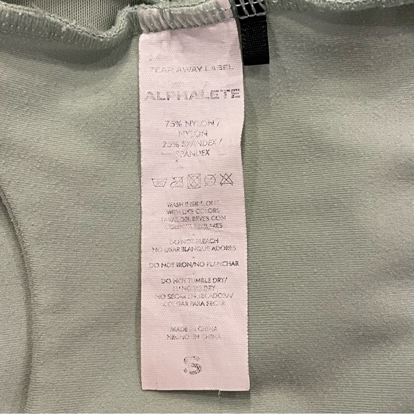 Alphalete Alphalux High Neck Mint Green Sports Bra Size Small - Picture 6 of 9